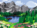 RAVENSBURGER CREART PAINT BY NUMBERS - MOUNTAIN VIEW - 12" X 16" LARGE