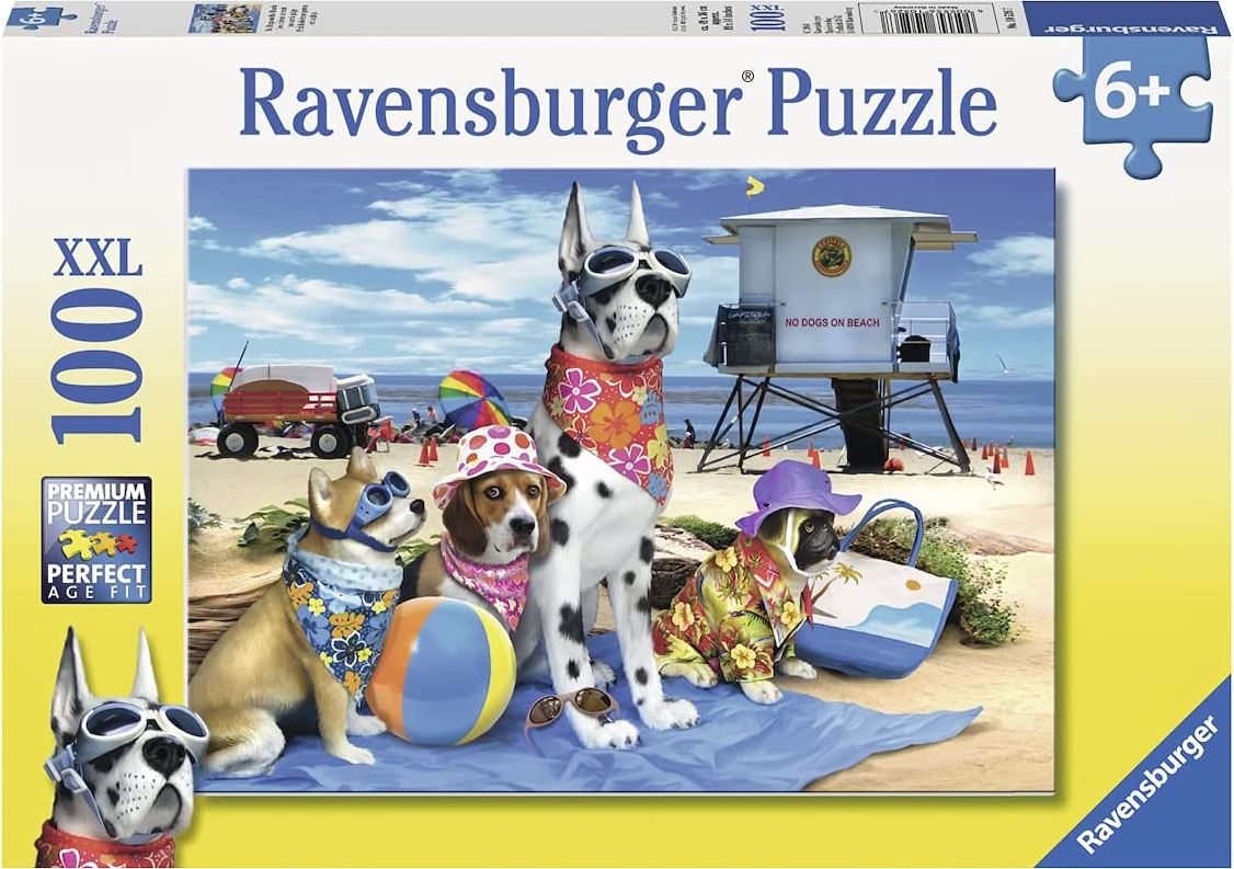 RAVENSBURGER JIGSAW PUZZLE 100 LARGE PIECES - NO DOGS ALLOWED #10526