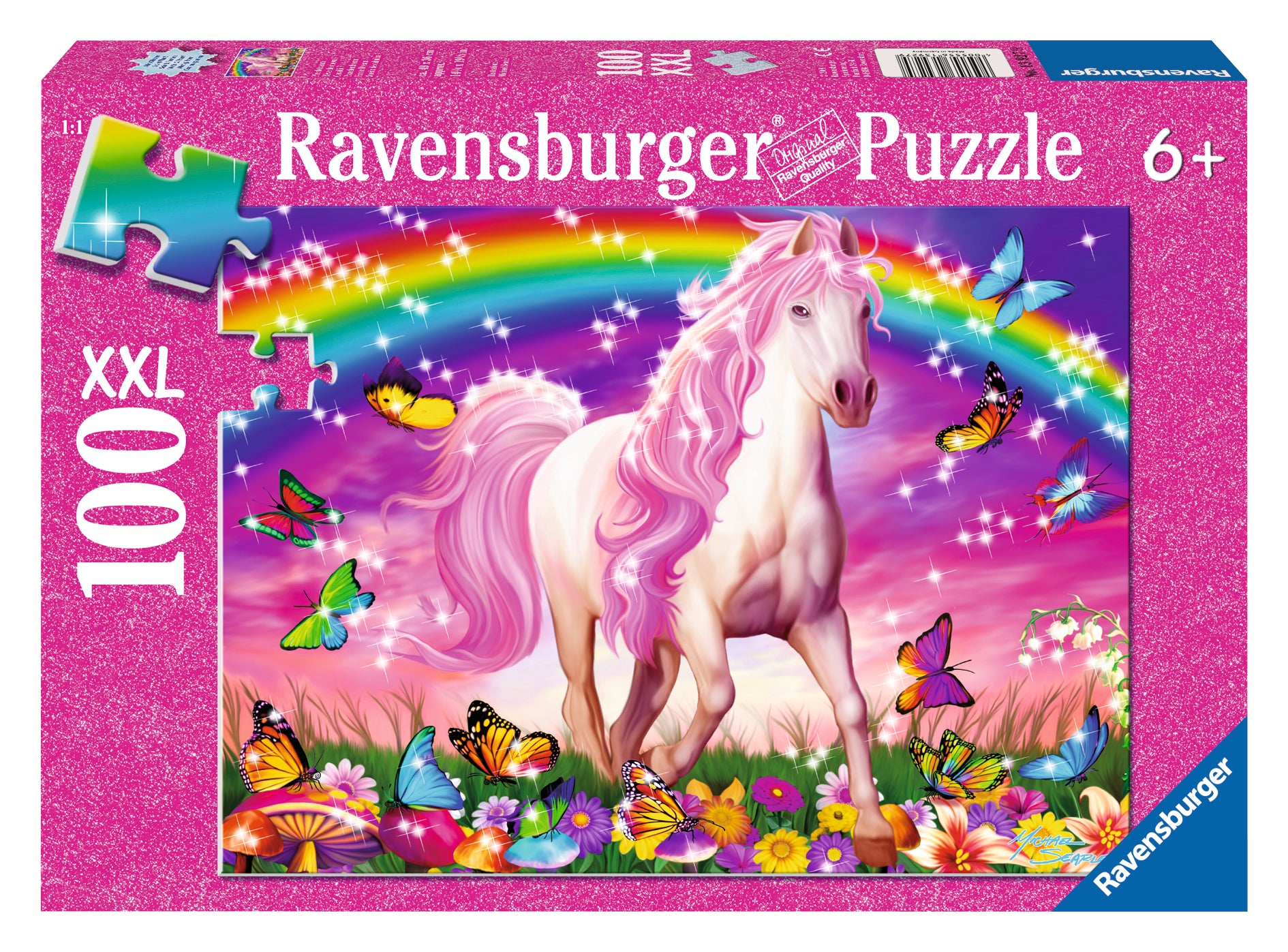 RAVENSBURGER JIGSAW PUZZLE 100 LARGE PIECES - SHIMMERING BEAUTIFUL UNICORN #13927