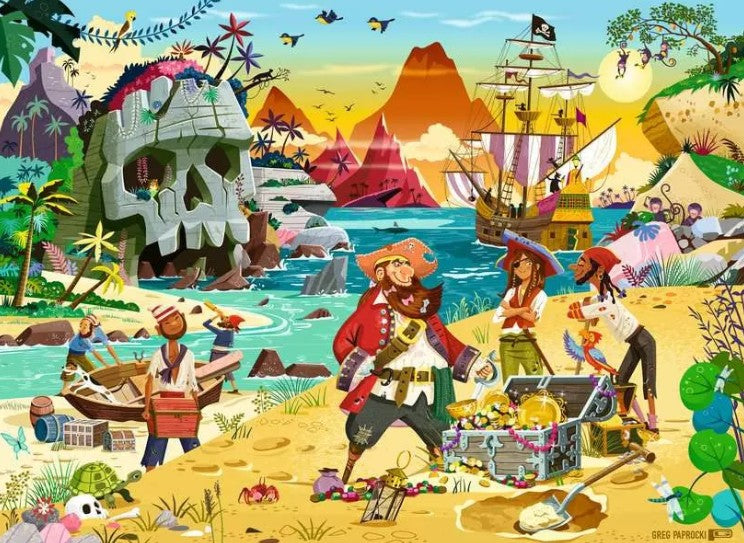 RAVENSBURGER CASSE-TÊTE 100 PIÈCES - LE TRÉSOR DES PIRATES #12004133