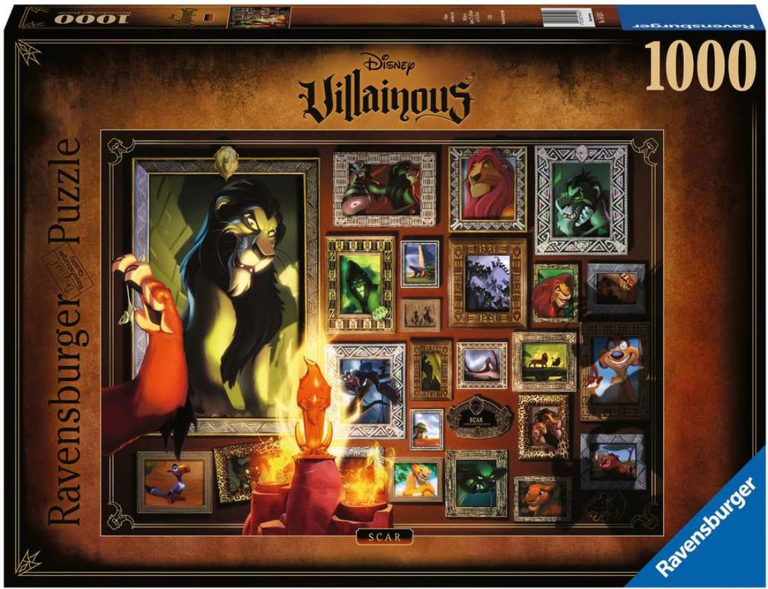 RAVENSBURGER JIGSAW PUZZLE 1000 PIECES - DISNEY VILLAINOUS: SCAR #12001112