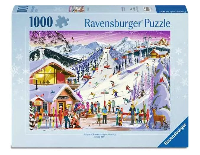RAVENSBURGER CASSE-TÊTE 1000 PIÈCES - ESPRIT DE NOËL AU BORD DES PISTES (SLOPESIDE SPIRIT) ARTISTE - GREG PAPROCKI #12001719