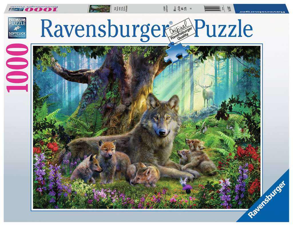 RAVENSBURGER JIGSAW PUZZLE 1000 PIECES - WOLF FAMILY #12000477