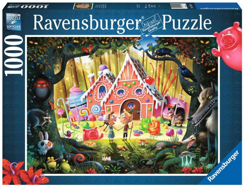 RAVENSBURGER CASSE-TÊTE 1000 PIÈCES - HANSEL ET GRETEL, ATTENTION ! #16950