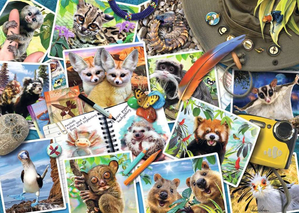 RAVENSBURGER CASSE-TÊTE 1000 PIÈCES - JOURNAL D'ANIMAUX D'UN GLOBE-TROTTEUR #17322