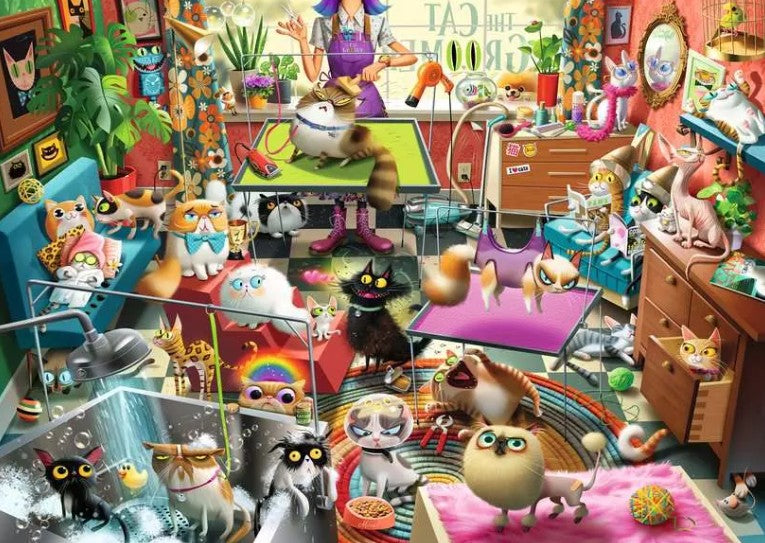 RAVENSBURGER JIGSAW PUZZLE 1000 PIECES - THE CAT GROOMER #12001857