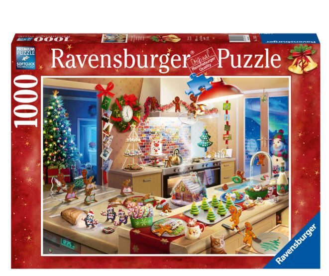 RAVENSBURGER CASSE-TÊTE 1000 PIÈCES - LES BONHOMMES EN PAIN D'ÉPICES #12000718 (NOËL)