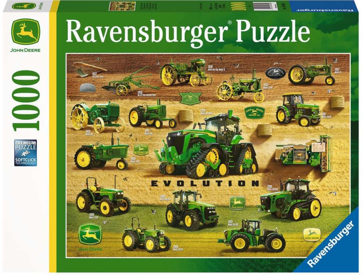RAVENSBURGER JIGSAW PUZZLE 1000 PIECES - JOHN DEERE HERITAGE #12000384