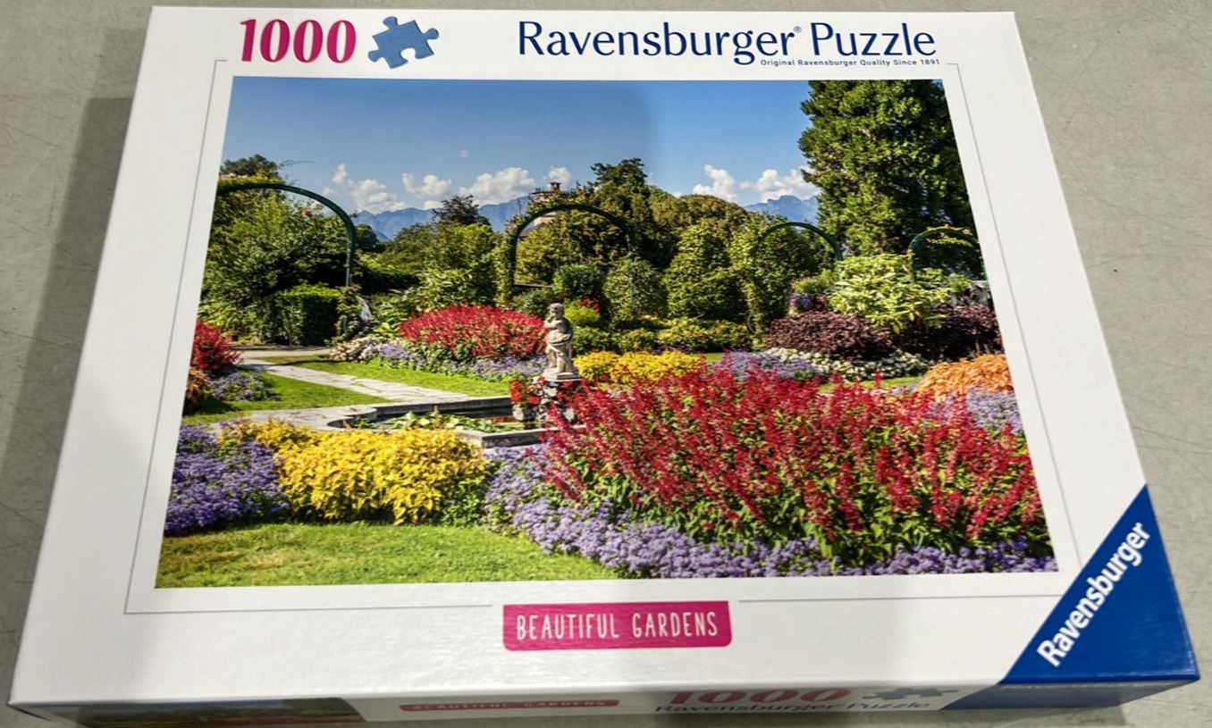 RAVENSBURGER JIGSAW PUZZLE 1000 PIECES - VILLA PALLAVIVINO PARK ITALY #12000852