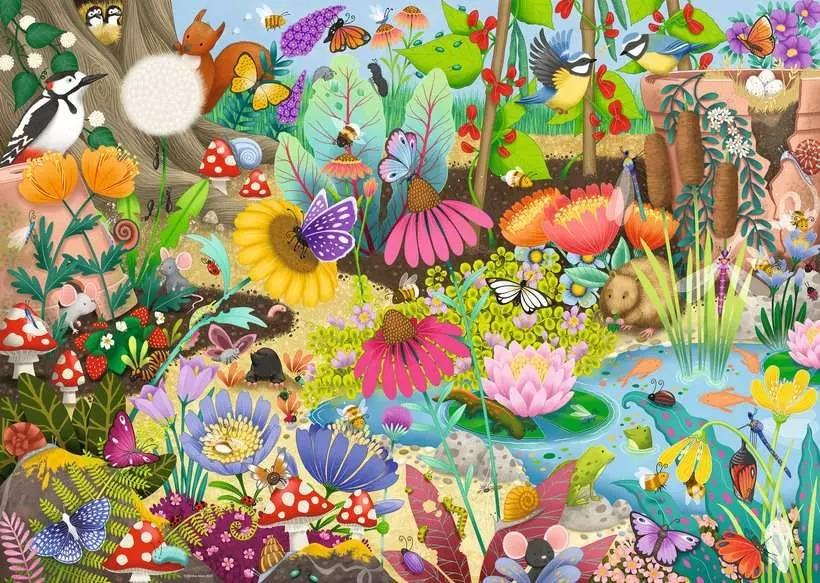 RAVENSBURGER CASSE-TÊTE 1000 PIÈCES - PETIT MONDE DU JARDIN #12001456