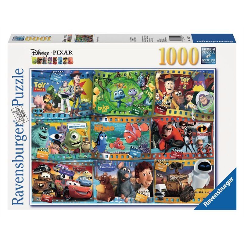 RAVENSBURGER JIGSAW PUZZLE 1000 PIECES - PIXAR DISNEY FILMS #12000298