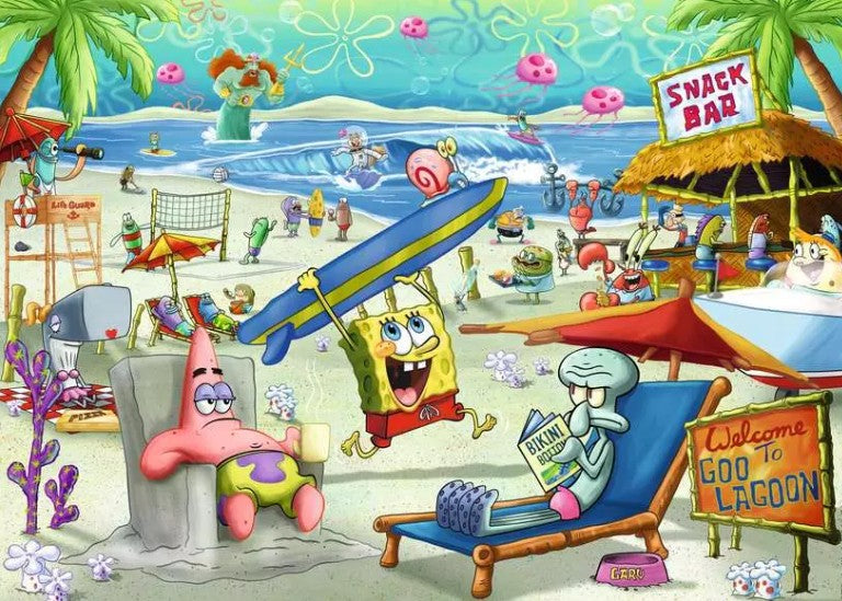 RAVENSBURGER JIGSAW PUZZLE 1000 PIECES - PLANKTON'S LAB SPONGEBOB SQUAREPANTS #12001822