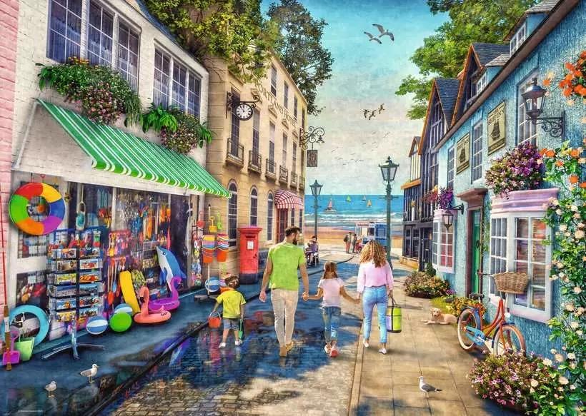 RAVENSBURGER JIGSAW PUZZLE 1000 PIECES - SEAVIEW LANE #12000279