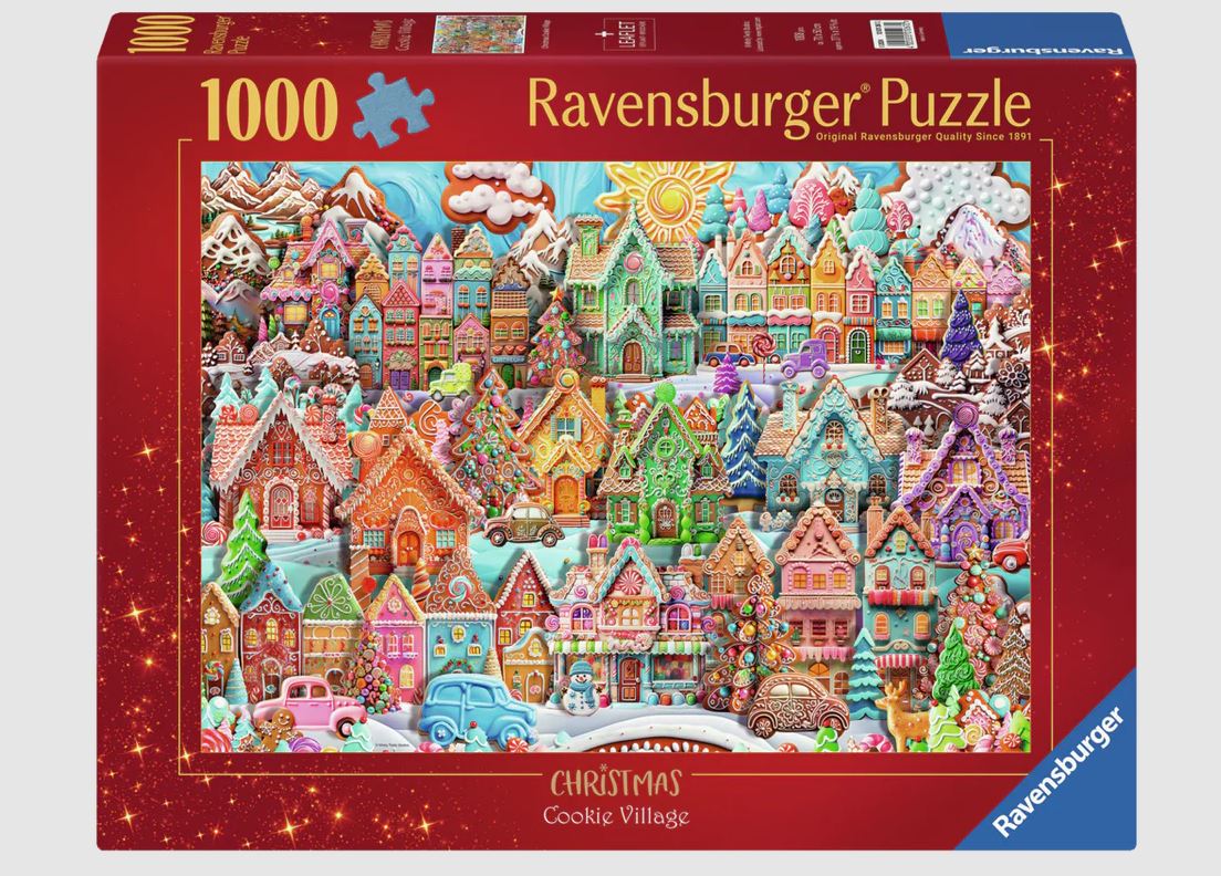 RAVENSBURGER CASSE-TÊTE 1000 PIÈCES - VILLAGE DE BISCUITS DE NOËL #12001267