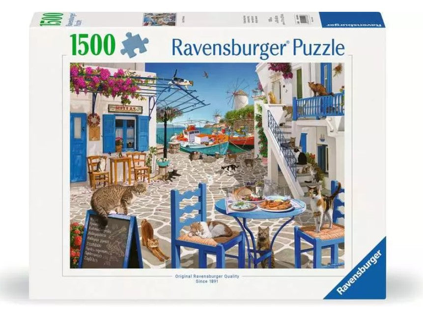 RAVENSBURGER JIGSAW PUZZLE 1500 PIECES - THE CATS OF MYKONOS #12001450