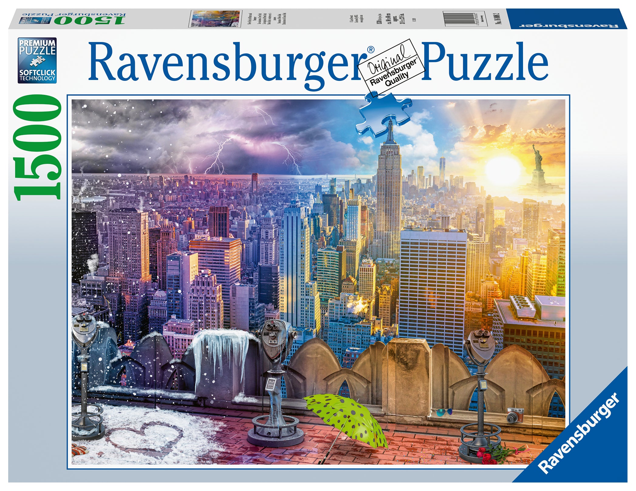 RAVENSBURGER CASSE-TÊTE 1500 PIÈCES - LES SAISONS À NEW YORK #16008