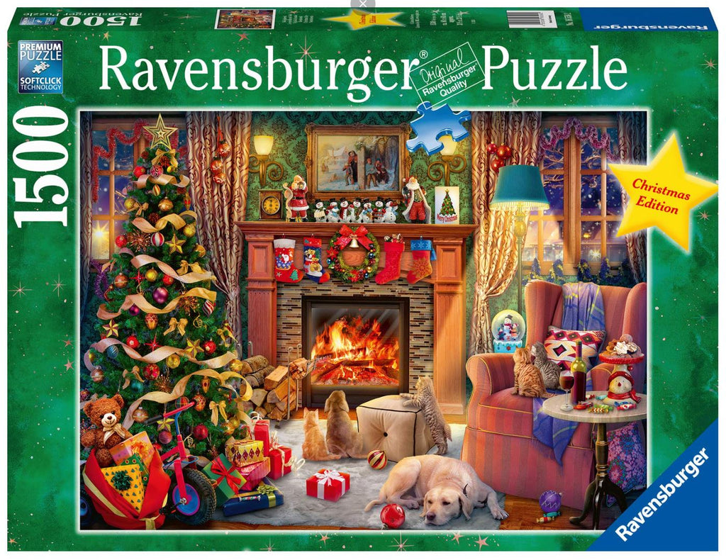 RAVENSBURGER CASSE-TÊTE 1500 PIÈCES - L'ÉVEIL DE NOËL (LE RÉVEILLON DE NOEL) #12000717