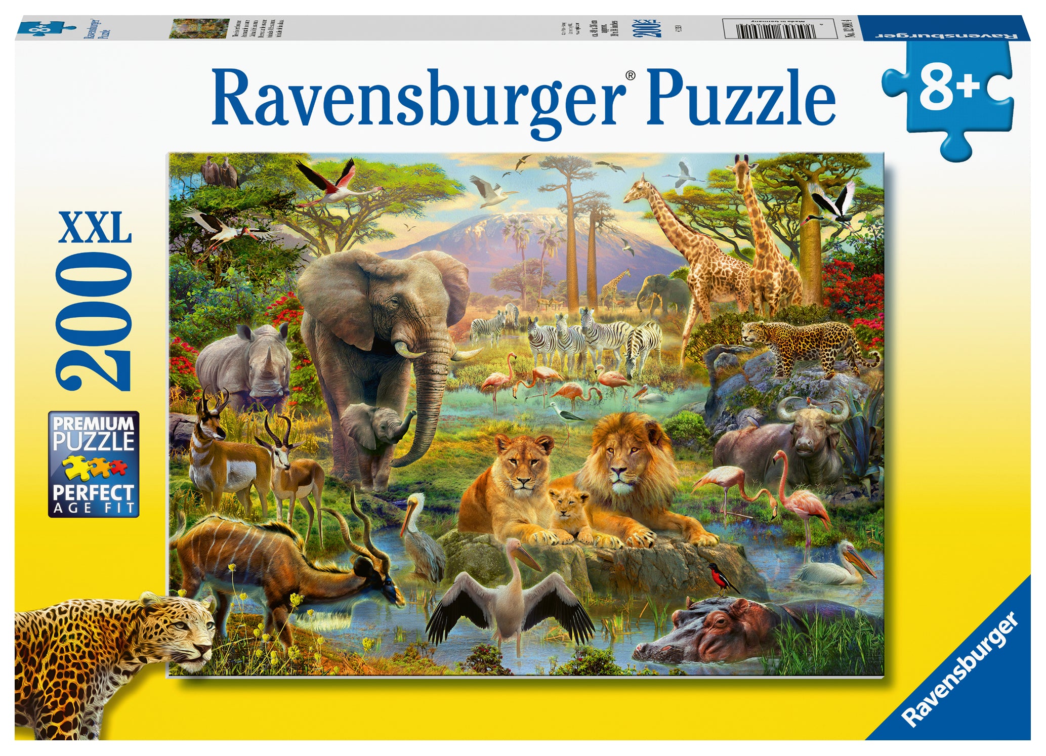 RAVENSBURGER CASSE-TÊTE 200 LARGES PIÈCES - ANIMAUX DE LA SAVANE #12891