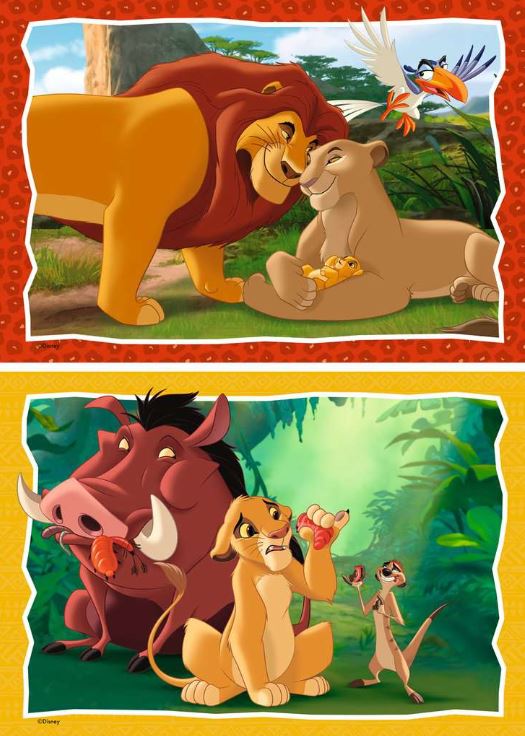RAVENSBURGER JIGSAW PUZZLE 2X24 PIECES - THE STORY OF LIFE (THE LION KING) #12001029