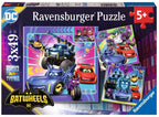 RAVENSBURGER JIGSAW PUZZLE 3 X 49 PIECES - DC BATWHEELS CALLING ALL BATWHEELS #12001056
