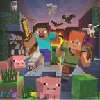 RAVENSBURGER JIGSAW PUZZLE 3 X 49 PIECES - MINECRAFT BIOMES #05621