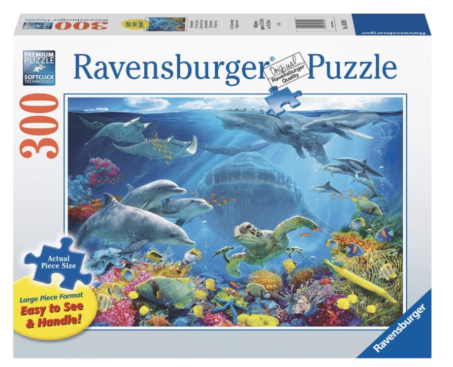 RAVENSBURGER CASSE-TÊTE 300 LARGES PIÈCES - LA VIE SOUS LA MER #16829