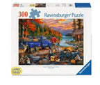RAVENSBURGER JIGSAW PUZZLE 300 PIECES - LARGE PIECES - SUNSET LAKE #12001838