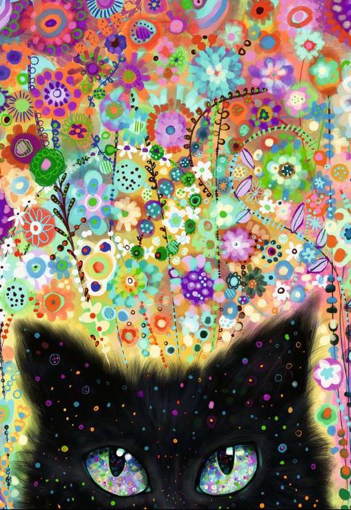 RAVENSBURGER JIGSAW PUZZLE 300 PIECES - PUZZLE MOMENTS: THE KALEIDOSCOPIC KITTEN #12001327