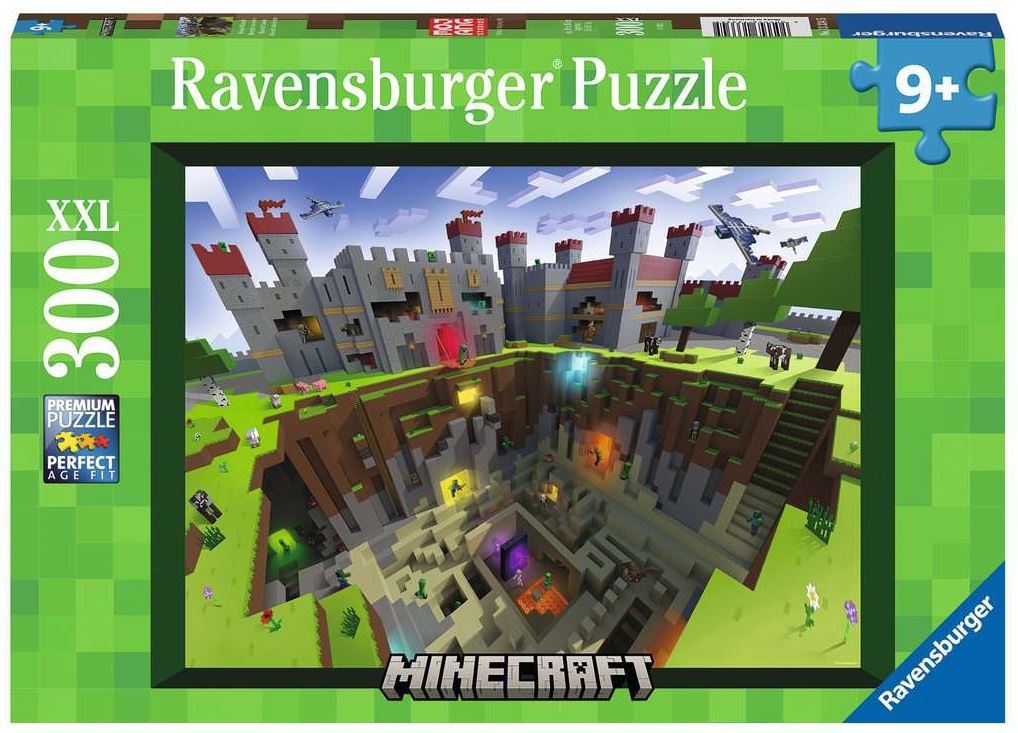 RAVENSBURGER CASSE-TÊTE 300 PIÈCES XXL - MINECRAFT VUE DE COUPE #13334