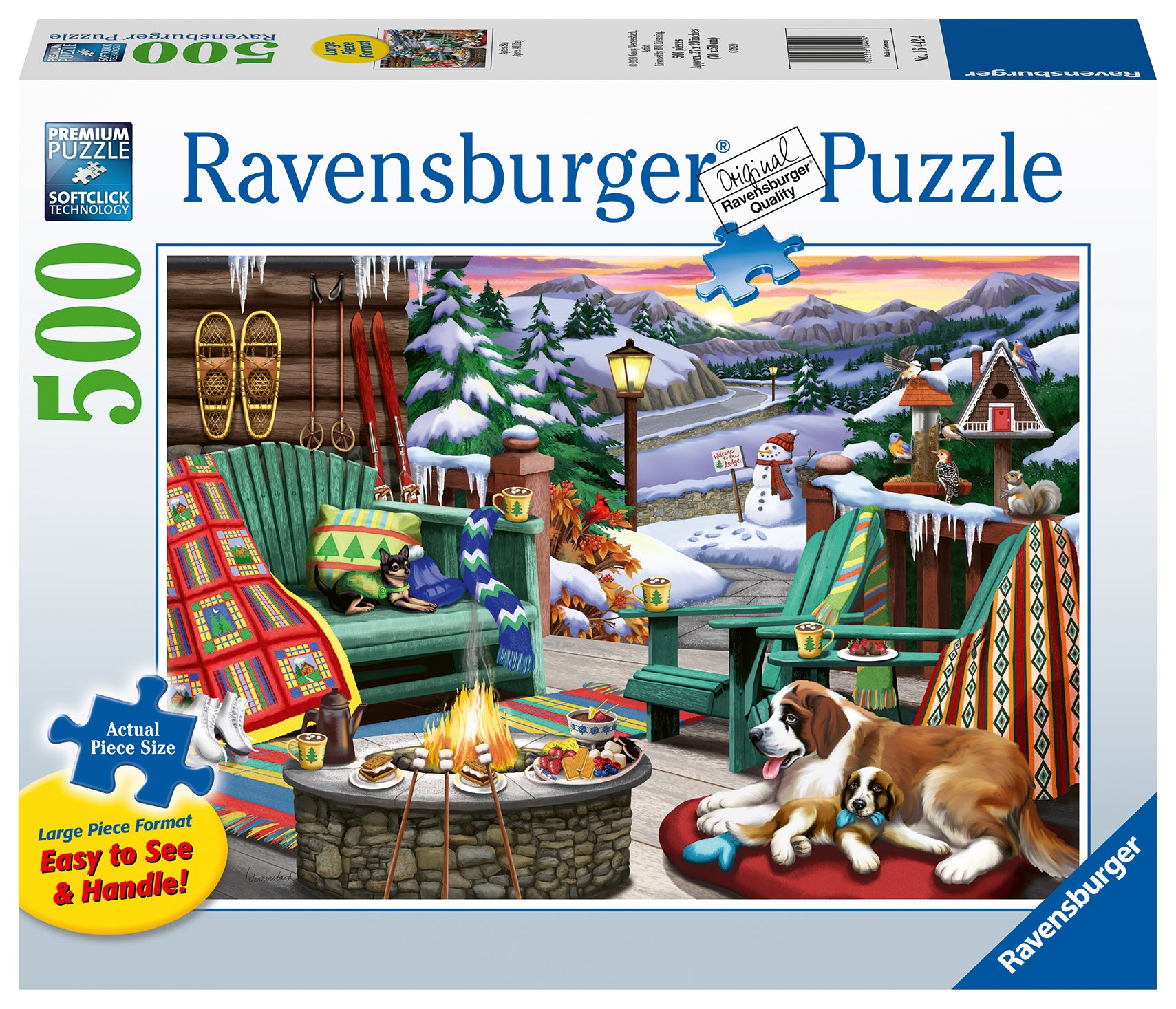 RAVENSBURGER CASSE-TÊTE 500 LARGES PIÈCES ADULTES - APRÈS-SKI #16442