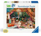 RAVENSBURGER JIGSAW PUZZLE 500 LARGE PIECES - COZY GLAMPING #12000825