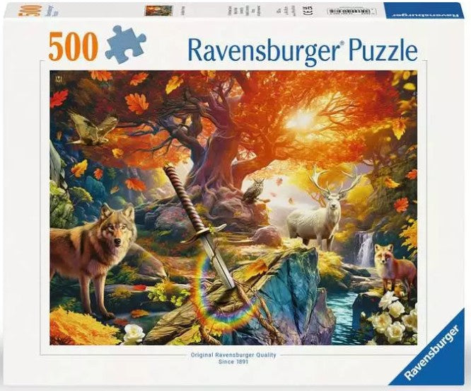 RAVENSBURGER JIGSAW PUZZLE 500 PIECES - EXCALIBUR'S FOREST #12001307