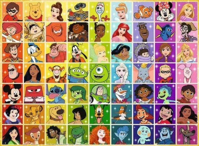 RAVENSBURGER CASSE-TÊTE 500 PIÈCES - PALETTE DE COULEURS DISNEY & PIXAR #81135
