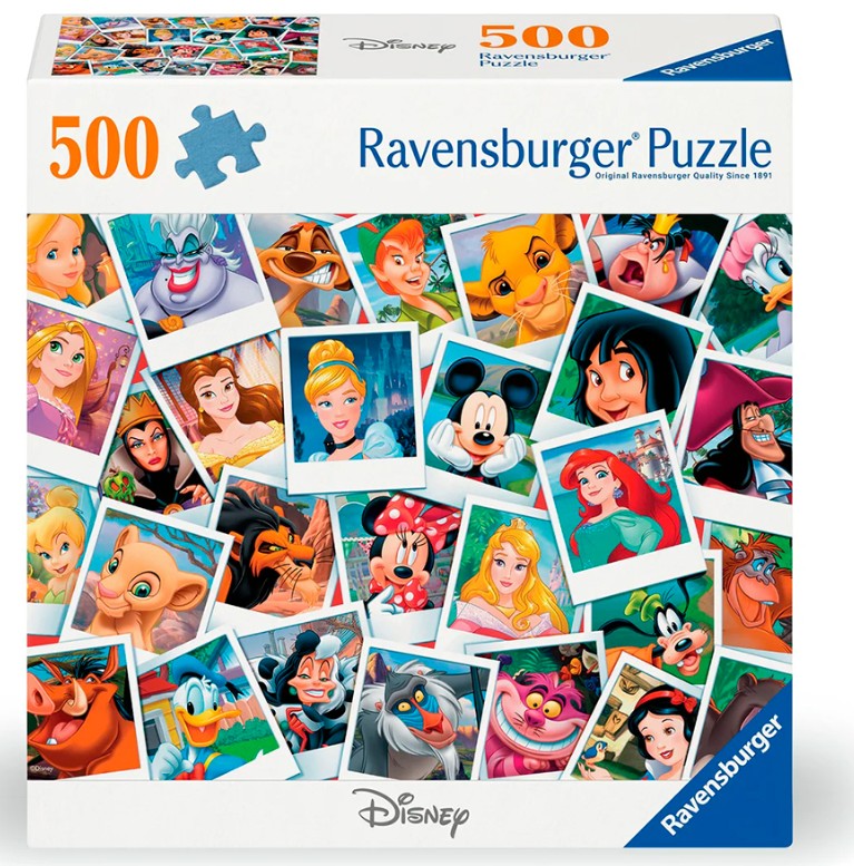 RAVENSBURGER JIGSAW PUZZLE 500 PIECES - DISNEY PORTRAITS #12001558