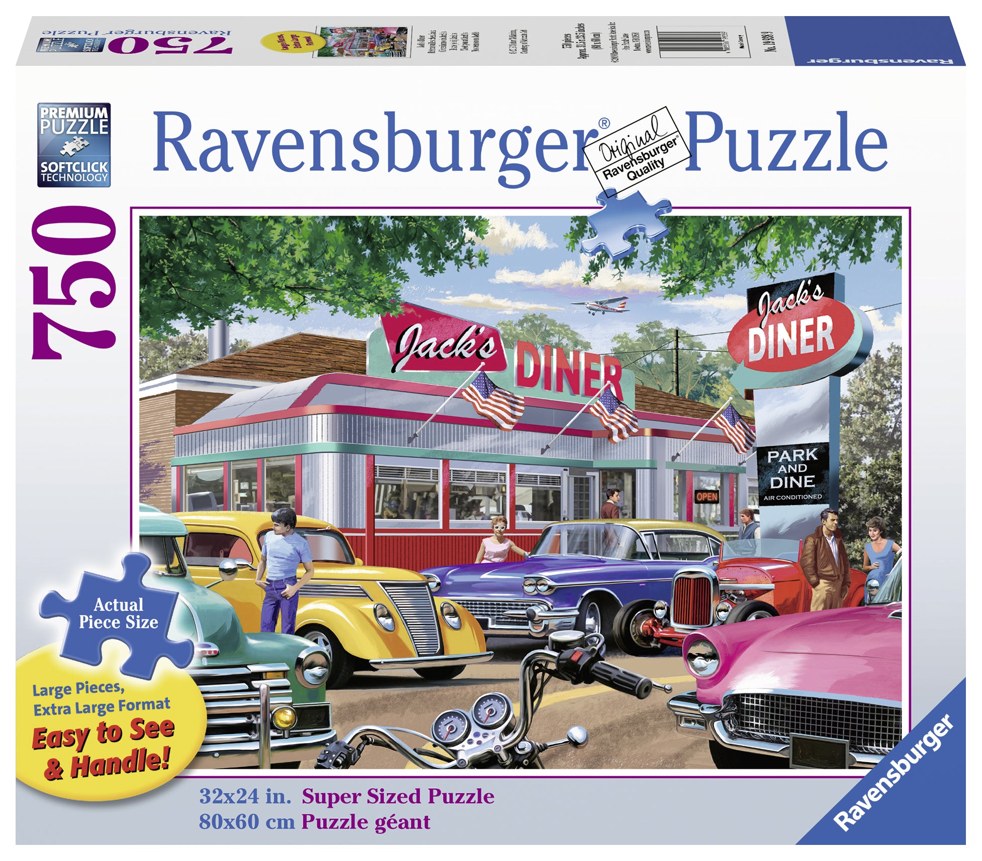 RAVENSBURGER CASSE-TÊTE 750 LARGES PIÈCES - RETROUVAILLES CHEZ JACK'S #19938
