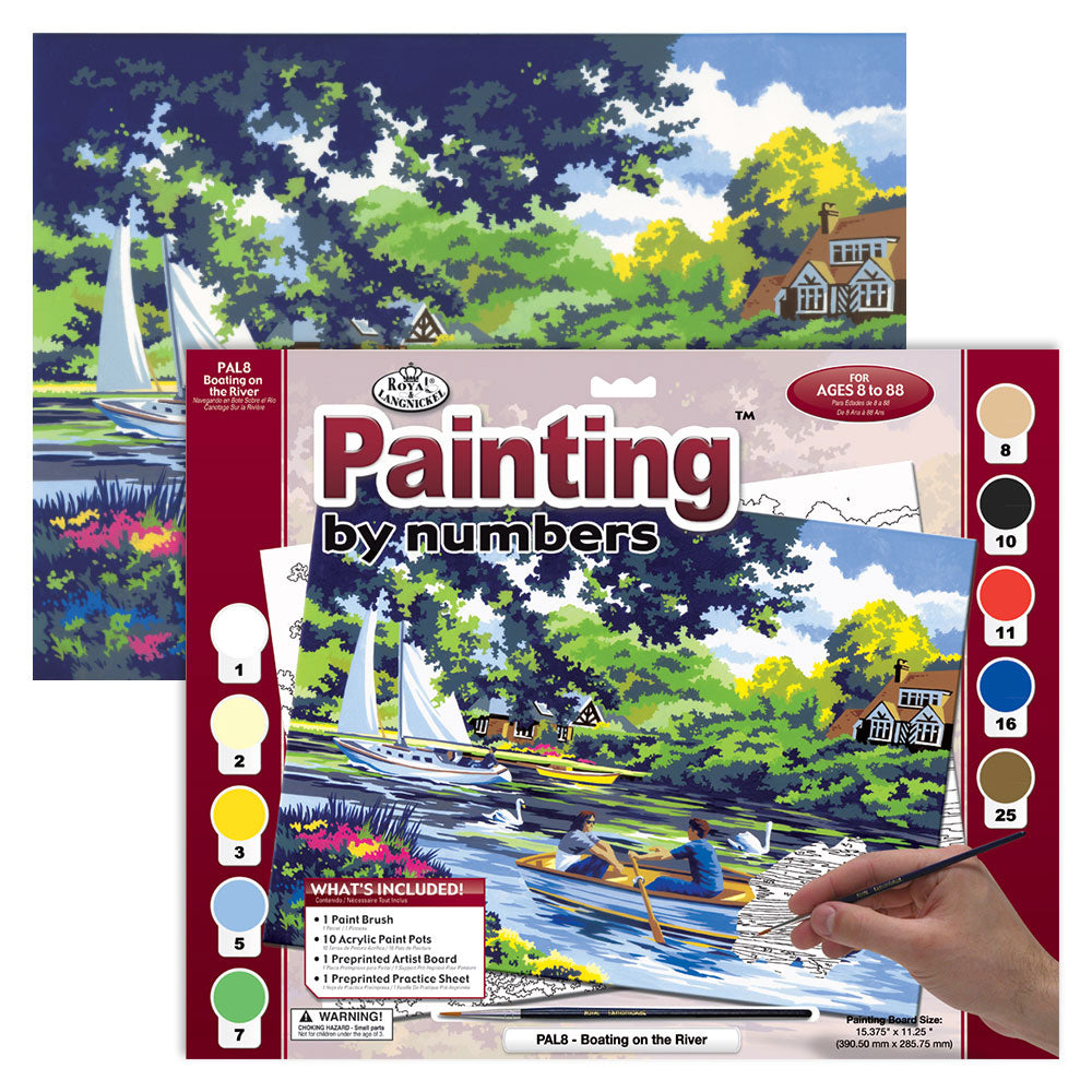 LARGE ADULT PAINT BY NUMBERS - RIVERSIDE WALK