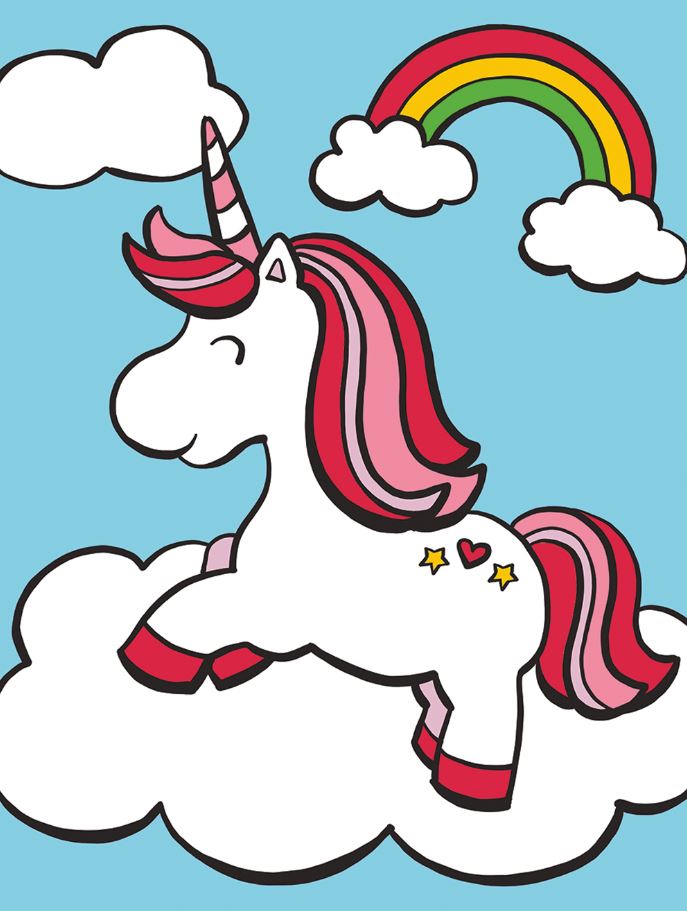 PAINT BY NUMBERS MY FIRST - UNICORN AND RAINBOW