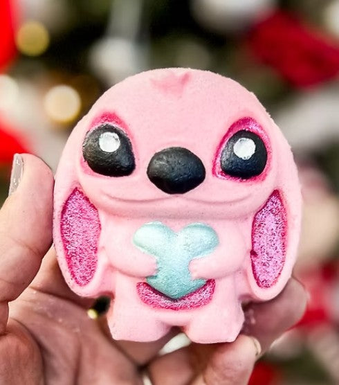 BOMBE DE BAIN - ANGEL AVEC SURPRISE NOUVEAU DESING (CHIEN HAWAÏEN ROSE)