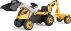 SMOBY - TRACTEUR BUILDER MAX + REMORQUE