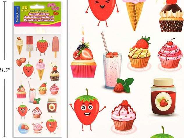 STRAWBERRY-SCENTED STRAWBERRY STICKERS
