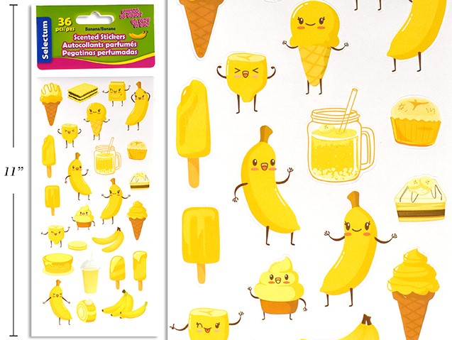 BANANA SCENTED STICKERS