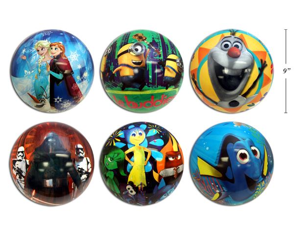 9" LICENSED FOIL BALLOONS ASST