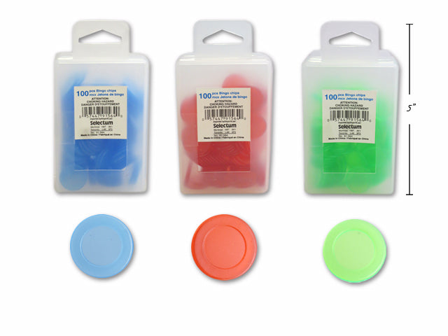 BINGO CHIPS 100 CT ASST