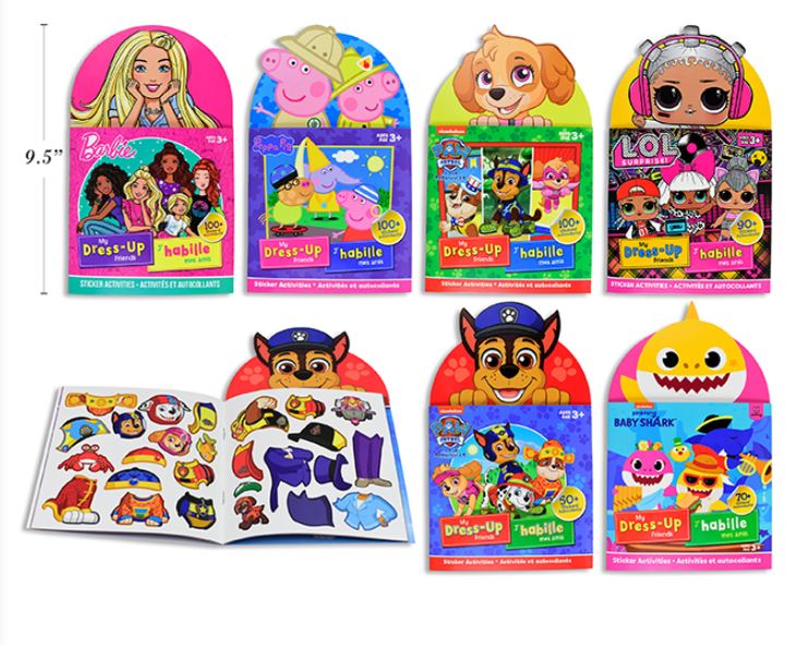 MY FANCY DRESS MINI STICKER BOOK (DRESS THE CHARACTERS) ASST