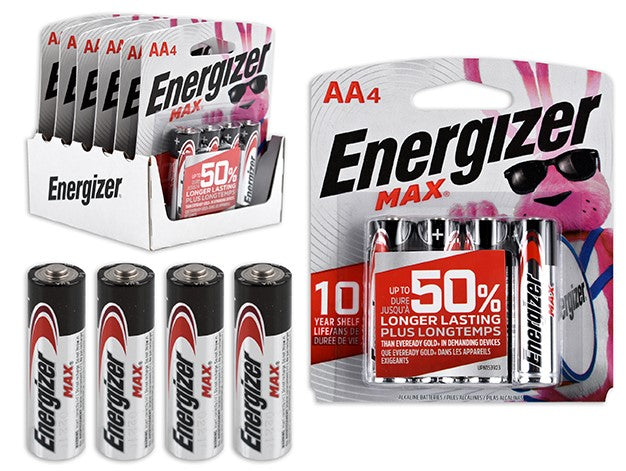 ENERGIZER MAX AA BATTERIES - 4X