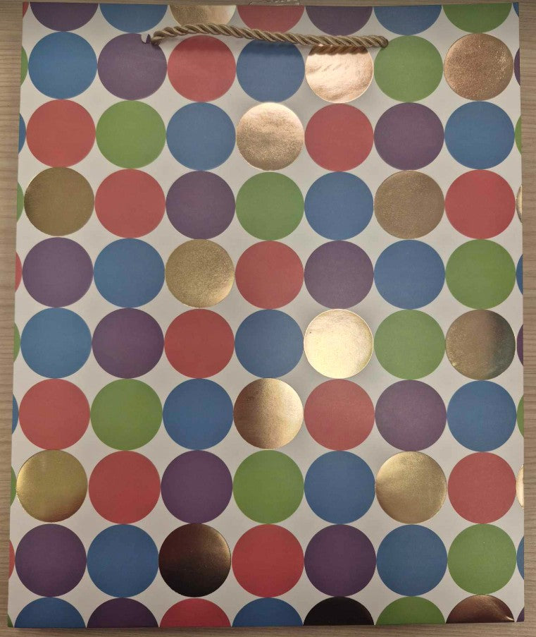 MEDIUM GIFT BAG - WITH ASSTD DOTS