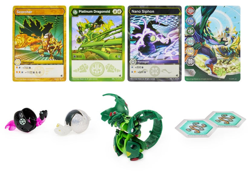 BAKUGAN - TWO BALLS - PLATINUM POWER UP SERIES ASST