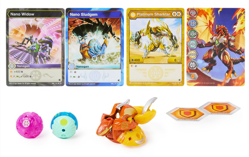 BAKUGAN - TWO BALLS - PLATINUM POWER UP SERIES ASST