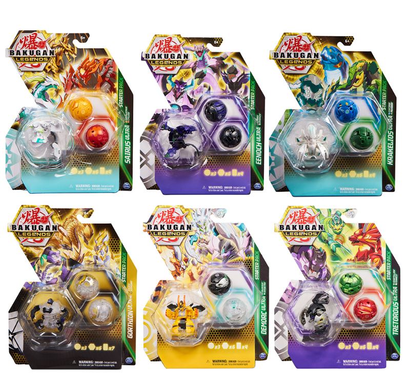 BAKUGAN - LEGENDS 3-BALL STARTER SET SERIES 5 ASST