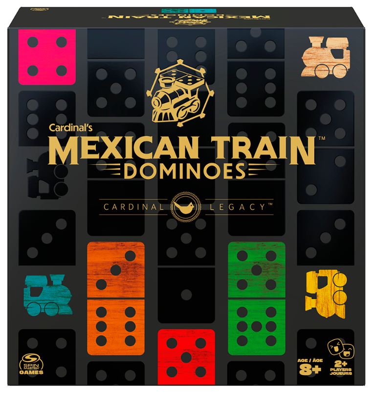 CARDINAL LEGACY - DOUBLE 12 MEXICAN TRAIN DOMINOES WITH DOTS